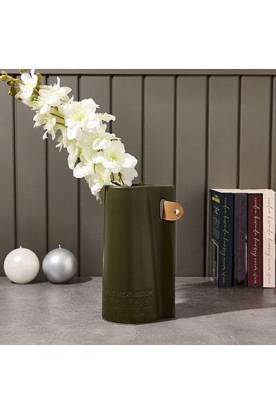 MATMEL Florecimiento Vase - Green - 13X10.5 cm