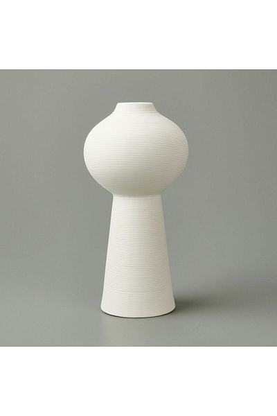 MİEN Mien Paola Vase - White - 25X12 cm
