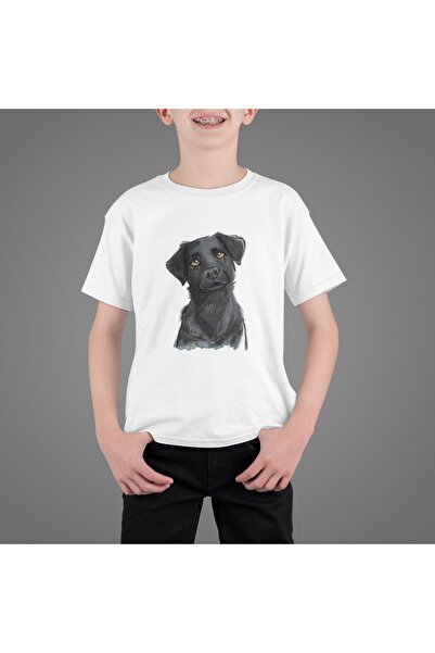 Butik bumbac 100% COPII -CÂINE3 - TRIOC CU MÂMĂ SCURTĂ CU Gât rotund IMPRIMAT...