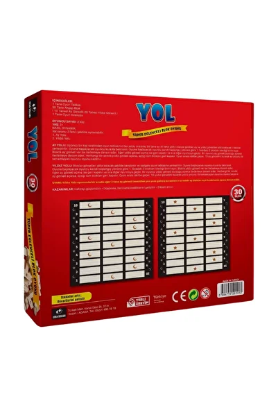 ZEKA DOLABI Road Box Game Memory Attention Wooden Toy Wooden Blocks