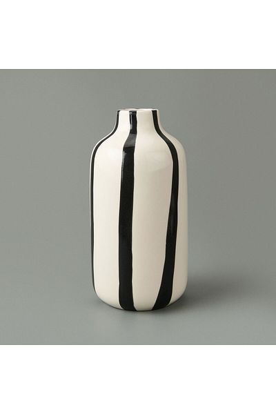 MATMEL Line Vase - Black - 17 cm
