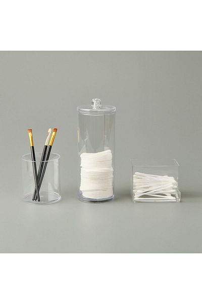 ASPARTAM Living 3-Piece Organizer Set - Transparent
