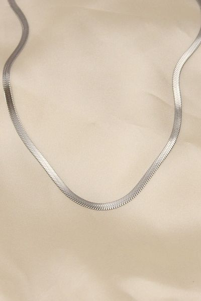 Clariss 45 Cm Italian Chain Model 316l Steel Silver Women's Necklace