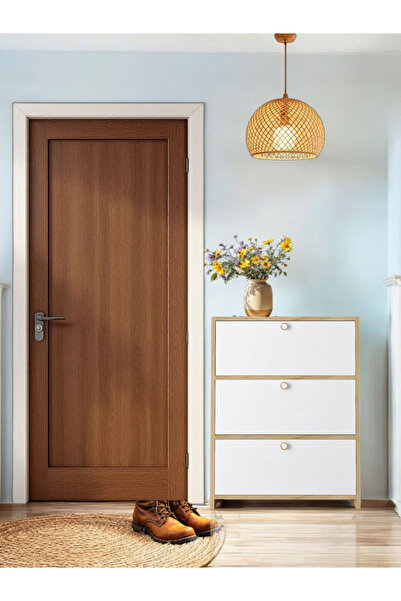 FLORADESİGN Flora 3 Kpaklı Ayakkabı Dolabı (Ayakkabılık - Çok Amaçlı Dolap)
