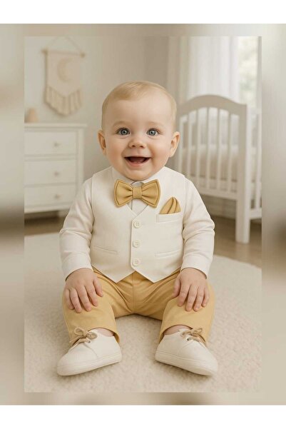 Calide Baby&Kids Baby Boy Mevlüt Set - with Bow Tie & Necktie - Special Occas...