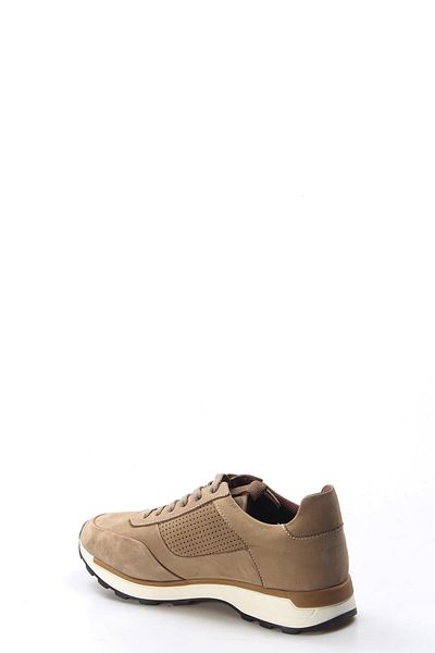 FAST STEP Men's Leather Casual Classic Daily Comfortable Lace-up Shoes Sand Nubuck 723ma120