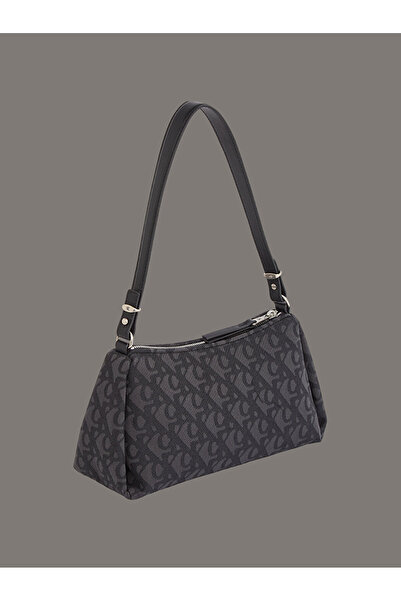 Calvin Klein Convertible Logo Jacquard Shoulder Bag