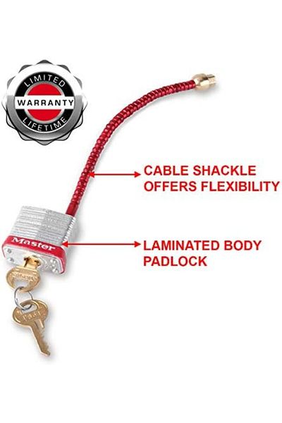 Mu Art Ahşap S7 ° C5Red M/Lock Lockout Circuit Breaker Padlock