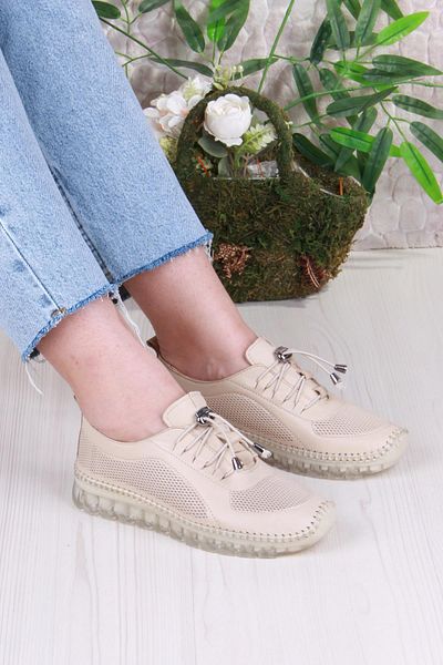 Mehmet Mete 0006-D Anatomical Comfortable Soft Genuine Leather Women's Shoes