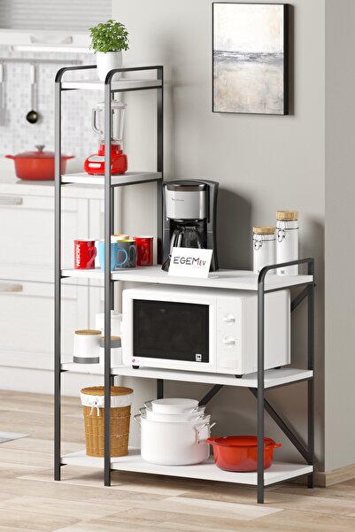 ODİNA Kahve Köşesi Mutfak Bangosu çok Amaçlı Dolap büyük boy Fırın Dolabı cay kahve Airfryer Dolabı