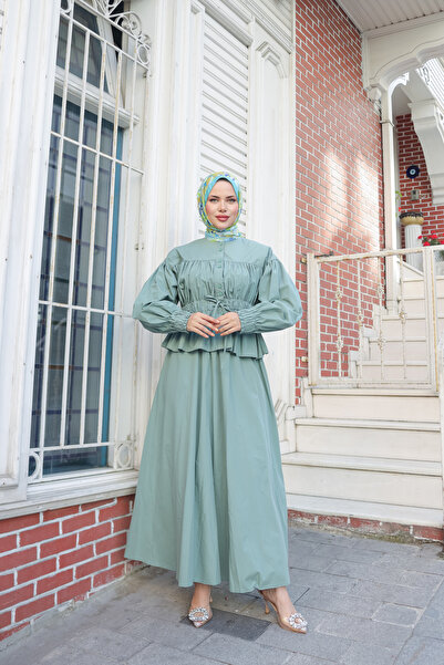 By Pommes Life Women's Shirt Skirt Poplin Bottom Top Set