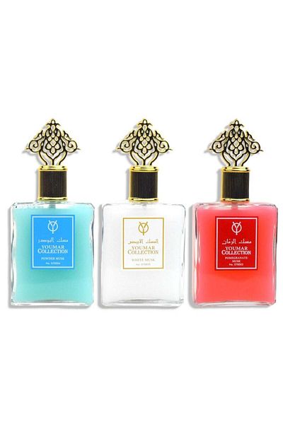 youmar Luxury Musk Perfume Set for Men and Women 100ml (3 Pieces)
