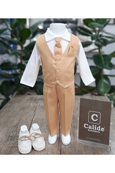 Calide Baby Kravat-papyonlu Erkek Bebek Mevlüt Takımı / Mevlütlük Takım/hardal