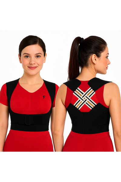 RAJ Dik Duruş Korsesi Postür Düzeltici Kamburluk Önleyici Kolonlu Ayarlanabil...