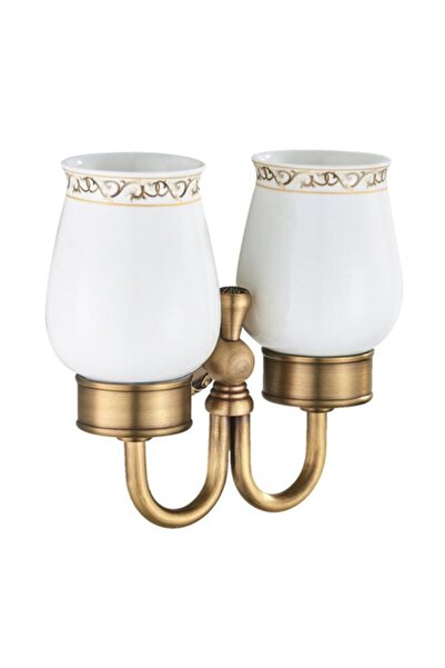 Choice حامل مزدوج لأدوات الحمام، رف مناشف برونزي عتيق، حامل ورق تواليت، حامل ...