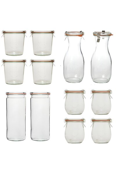 Weck Mutfak Kavanoz Erzak ve Yemek Saklama Kavanoz Seti