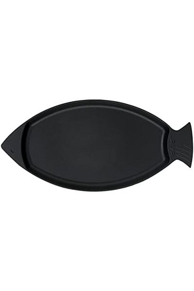 Mu Art Ahşap Mrt Casting Fish Pan, Fish Form, with Handles, 20X32Cm Art 871301