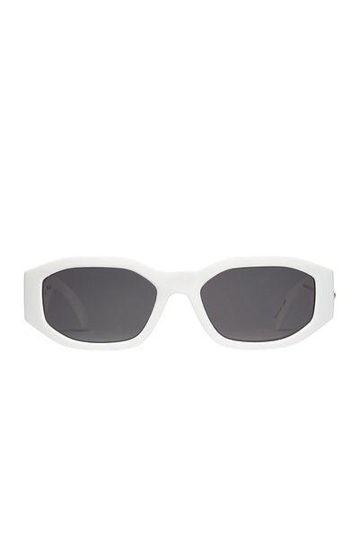 Daniel Klein New Season Women's Rectangular White Frame Sunglasses
