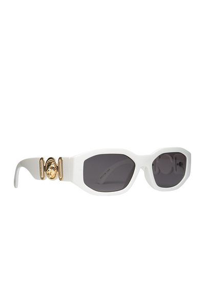 Daniel Klein New Season Women's Rectangular White Frame Sunglasses