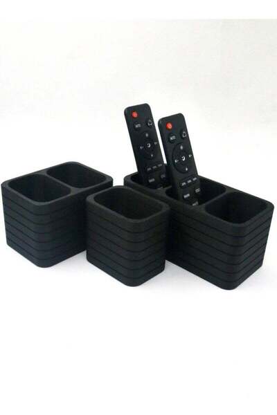 3D Brothers مجموعة حامل جهاز التحكم عن بعد - منظم من 3 قطع لما يصل إلى 6 أجهز...