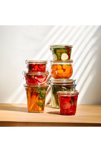 Weck Jar Storage Set (580 ml Mold, 370 ml Mold, 290 ml Mold, 580 ml Tulip)