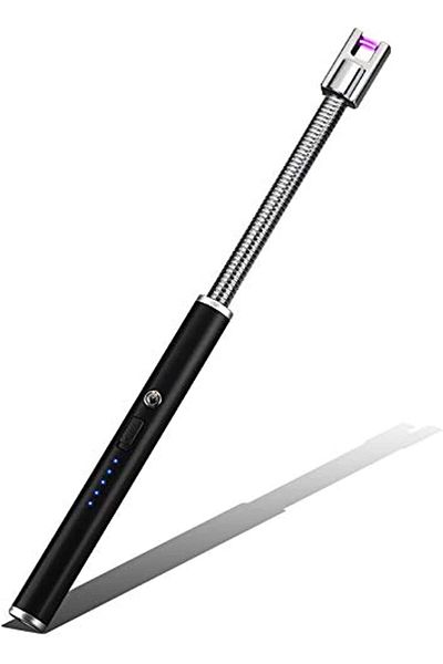 Generic ولاعة قوس كهربائية، ولاعة بلازما بدون لهب مقاومة للرياح قابلة لإعادة الشحن عبر USB للشواء وموقد الغاز والشموع F