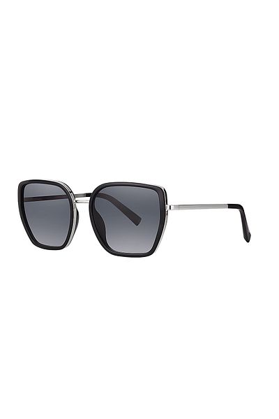 Daniel Klein Women's Sunglasses Black Frame Gray Glass