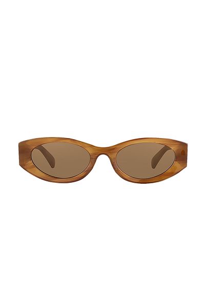 Daniel Klein Women's Sunglasses Caramel Oval Frame
