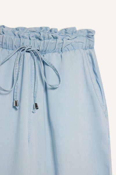 DeFacto Pull on Culotte High Stretchy Waisted Washable Pants D8240Ax25Sm