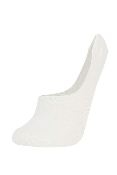 DeFacto Women's Invisible 3-Piece Cotton Ballerina Socks T6922Azns