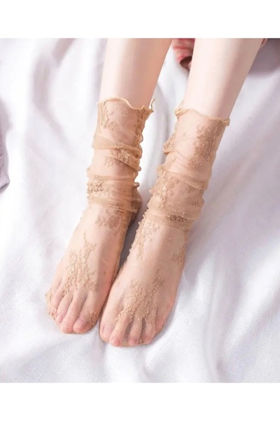 Freya Dantel Tül Soket Çorap (Kawaii Anime Kore Tarzı)