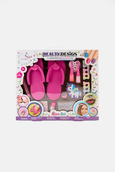 Lukky Beauty Design All In One Mani And Pedi Spa Set