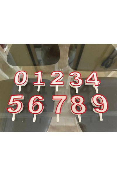 Gadget Gurme Ornament pentru tort de aniversare Numere Vârsta Tort Lumânare Cadou atașabil 1BUC