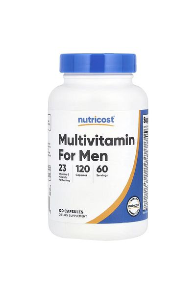 Nutricost Multivitamin for Men Test Booster X Blen (Tribulus+Horny Goat+Fenugreek) 120 Capsules