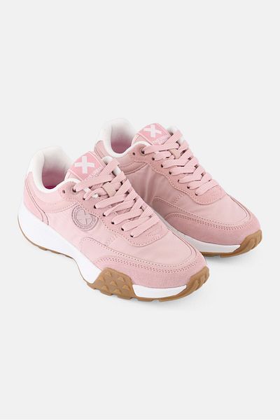 XTI Women Lace Up Casual Shoes, Pink