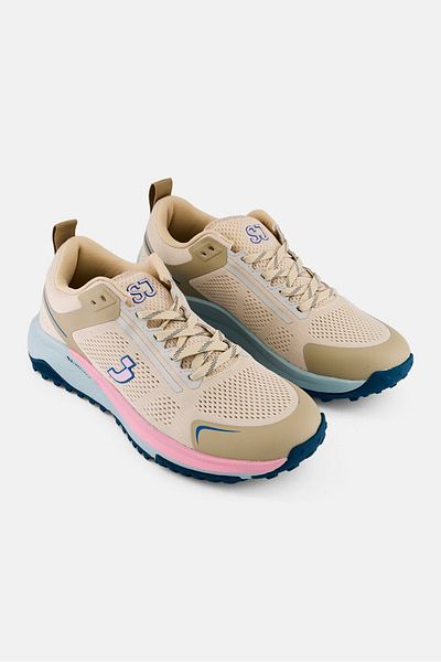 SJ Women Lace Up Running Shoes, Beige