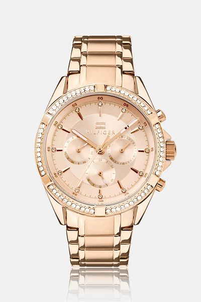 Tommy Hilfiger Women 1782558 Stainless Steel Watch 40 mm, Rose Gold