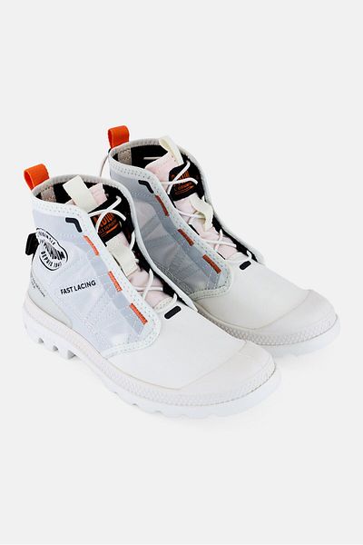 Palladium Kids Boy Pampa Travel Lite Toggle Closure Casual Shoes, White