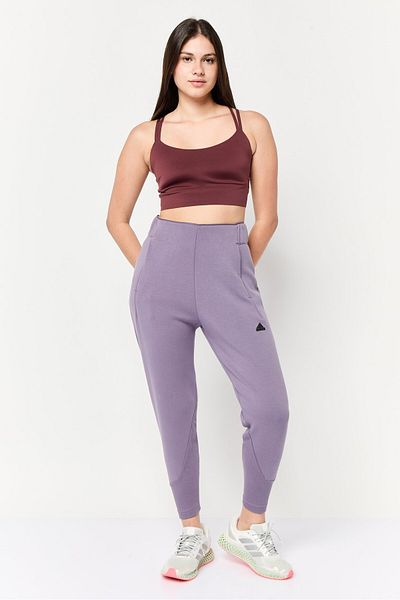 adidas Women Regular Fit Brand Logo Training Sweatpants, Purple