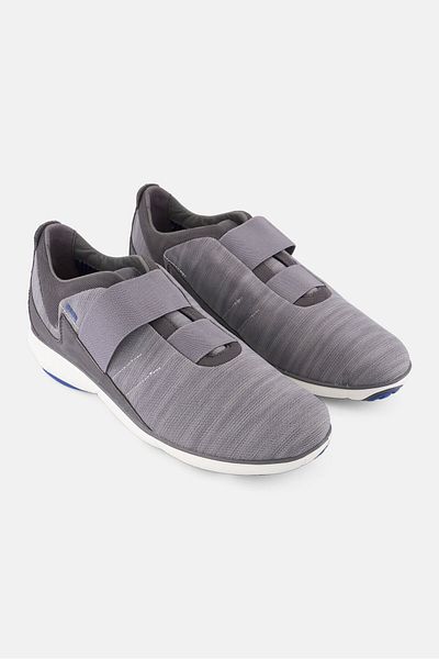 Geox Men Nebula Mesh Slip On Casual Shoes, Grey