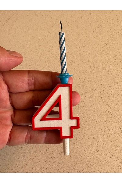 Gadget Gurme Ornament pentru tort de aniversare Numere Vârsta Tort Lumânare Cadou atașabil 1BUC