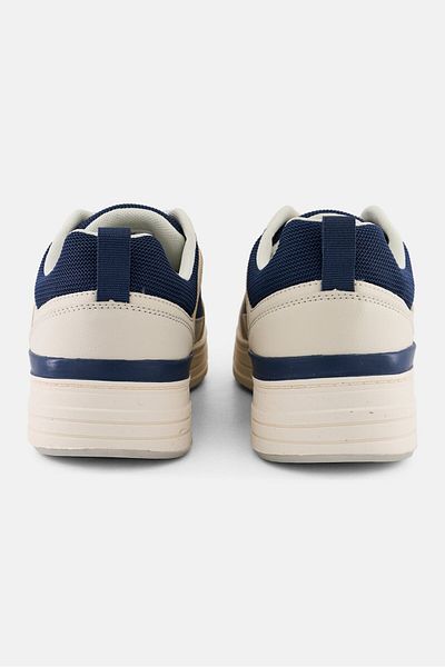Algspar Men Leather Lace Up Outdoor Shoes, Multicolor