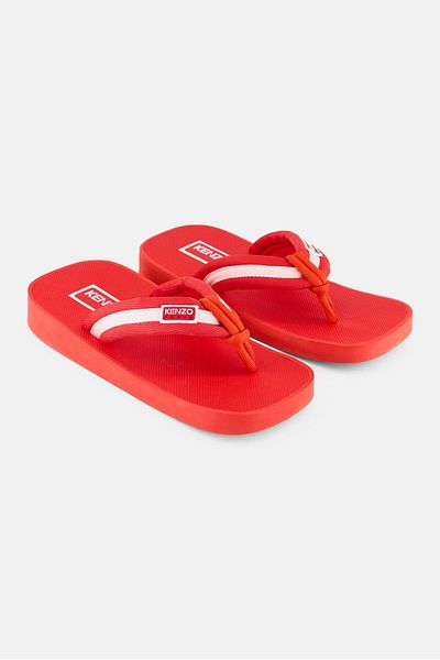 Kenzo Women Setta Slip On Flip Flop, Red