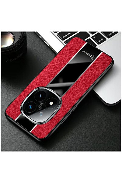 Zebana Xiaomi Redmi Note 14 Pro Plus 5g Compatible Case Zebana Premium Leather Case Red