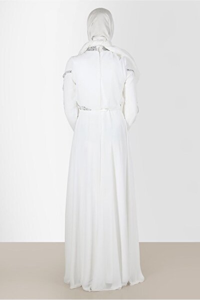 Alvina Taşlı Şifon Abiye Elbise 50211