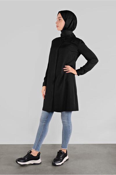 Alvina Embroidered Tunic with Hidden Buttons 41165