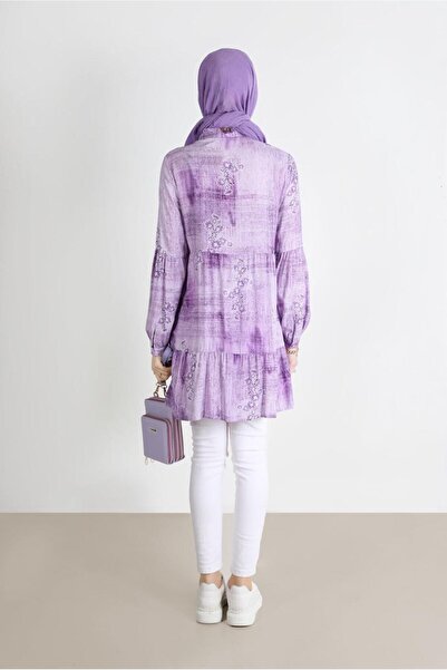 Alvina Batik Patterned Flowered Tunic 42666