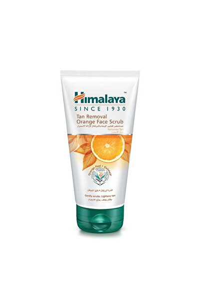 Himalaya Tan Removal Orange Face Scrub 150 ml With Activated Charcoal & Green Tea for Clear, Refreshed Skin