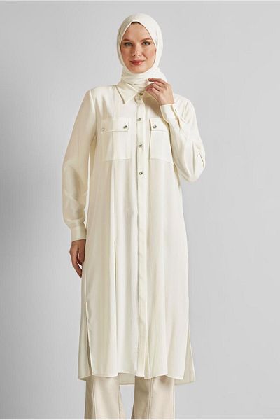 Alvina Slit Detail Long Tunic 45532