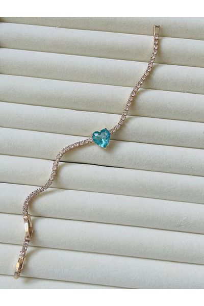 By Selen Suyolcu Waterway Heart Steel Bracelet